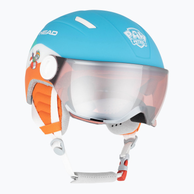 Detská lyžiarska prilba HEAD Mojo Visor Paw blue (XXS)