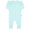 Dojčenský bavlnený overal New Baby Stripes ľadovo modrá - 56 , Modrá