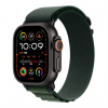 Apple Watch Ultra 2 GPS + Cellular 49mm Black Titanium Case with Dark Green Alpine Loop - Large MX4T3CS-A