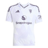 adidas Manchester United Away Football Shirt 2025 2026 Juniors White 7-8 Years