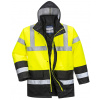 Portwest S466 HI-VIS CONTRAST TRAFFIC Reflexná bunda XL, Fluorescenčno žltá-Čierna