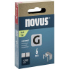 Spony z plochého drôtu G typ 11 6mm 1200 ks Novus Tools 042-0795 Rozmery (d x š) 6 mm x 10.6 mm; 042-0795