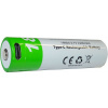 Nabíjateľná Li-Ion batéria ICR18650 3,7V/2000mAh TINKO USB-C
