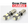 LED AUTO ŽIAROVKA T4W BA9S 5 SMD 5050 1.5W Canbus