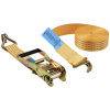 TOOLCRAFT TO-9614757 dvojdielny upínací popruh Priväzovacie únosnosť napriamo (LC)=2000 daN (d x š) 6000 mm x 50 mm račňová pracka; TO-9614757