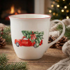 Vianočný porcelánový hrnček ALTOM DESIGN ŚWIĄTECZNY SAMOCHÓD 630 ml