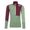 Ortovox dámska mikina Fleece Light Zip Neck W | farba: green forest blend, veľkosť: S