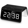 SENCOR SDC 7900 Qi - Digitálny budík s rýchlou Qi bezdrôtovou nabíjačkou, USB nabíjačkou, 10 farebných režimov