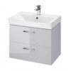 CERSANIT SET LARA skrinka sivá lesklá s umývadlom MILLE SLIM 60 cm S801-317-DSM