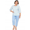 Martel Dámske pyžamo Kasia II - bavlna Svetlomodrá M
