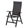 SUN GARDEN LONDON záhradné polohovacie kreslo hliníkové - čierne + antracit - 43 cm - znova - Kartón PAP - 69 cm - 45 cm - 100 kg - 61 cm - 62 × 23 × 97 cm - 109 cm - čierna (antracitová látka) - 6 kg