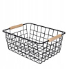 Kôš, košík - Čierny kov (Black Container Metal Cosmetics Basket)