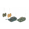 Wiky Tank RC 2 ks 20cm tanková bitva+dobíjecí pack 27MHZ se zvukem se světlem v krabici 34x16x20cm