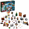 LEGO 76390 Adventný kalendár Harry Potter 2021, vianočný kalendár, vianočný darček pre deti od 7 rokov so 6 minifigúrkami a hracou doskou