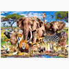 Castorland - Puzzle Zvieratá zo savany - 260 dielov