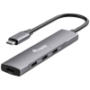 Equip 128963 4 porty USB-C® (USB 3.1) MultiPort húb čierna, strieborná; 128963
