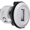TRU COMPONENTS USB-01 Vstavaná zásuvka USB 2.0 zásuvka, vstavateľná Zásuvka USB typu A až USB zásuvka typu A Množstvo: 1 ks; 1229310