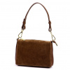 Dámska kožená kabelka Luka 24-098 hnedá, cez rameno 22 x 14 x 7 cm