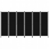 vidaXL 6-panelový paraván čierny 300 x 180 cm