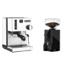 Rancilio Silvia BC, white + Eureka Mignon Silenzio 55, BL black