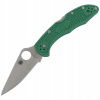 Spyderco C11fpgr Tourist nôž (Spyderco delica 4 FRN Green Flat Nôž)