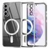 Techsuit Luxury Crystal MagSafe – puzdro na Samsung Galaxy S21 Plus 5G – strieborný KF2324678