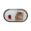 OPTIPAK LIMITED Púzdro so zrkadielkom Vianočný motív - Mačiatko ležiace v kulichu