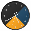 Hodiny - Moderná obývacia izba nástenné hodiny priemer 25 cm (Hodiny - Moderná obývacia izba nástenné hodiny priemer 25 cm)