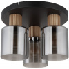 Globo Lighting Aleidis stropné svietidlo 3x25 W čierna-dymová 15768-3D