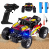 DIAĽKOVO OVLÁDANÉ TERÉNNÉ AUTO 4X4 20KM/H LED VEĽKÝ AKUMULÁTOR 2x500MAH