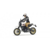 Motorka Ducati s figúrkou