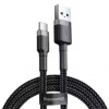 Baseus CATKLF-BG1 Cafule Kábel USB-C 3A 1m Grey/Black
