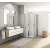 Ronal DIVERA rohový sprchový kút 90x100 cm sklo Číre profil Chróm Krídlové dvere D22DE2B90105007