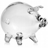 Piggy Bank bezfarebná prasa (Bezfarebná veľká sklenená prasiatko na darček)