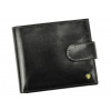 Pánska peňaženka Rovicky N01L-RVT RFID čierna z hovädzej kože 13 x 10 x 2 cm