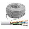 Počítačový kábel UTP Bitner TI0006 U/UTP kat. 5e 24AWG 4x2x0,5 1m sivý