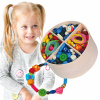 Viga Toys VIGA Drevené navliekacie korálky sada 608 kusov