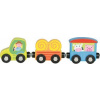 GOKI Dřevěný traktor s vlečkami Pepé