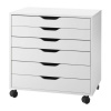 IKEA ALEX SKRIŇA SO ZÁSUVKAMI, 6 ZÁSUVIEK FARBA