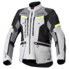 Bunda BOGOTA PRO DRYSTAR, ALPINESTARS (šedá/tmavě šedá/černá/žlutá fluo, vel. S)