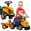 Traktor FALK JCB pre deti vo veku 1-3 rokov