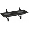 Jika MIO dvojumyvadlo 130 cm s 2 otvory pro baterii H8147140001041 Varianta: Bílá-JIKAperla /s 1 otvorem pro baterii uprostřed - H8147141001041