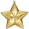 Springos Vianočná hviezda zlatá 16x15 cm, vianočná ozdoba