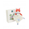 Doudou et Compagnie Paris Doudou Darčeková sada Plyšová líška Romarin s hrkálkou 21 cm