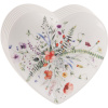 Orion Súprava porcelánových dezertných tanierov Mak srdce 17,5 x 17 cm, 6 ks