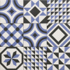 Trini Patchwork Blue 20x20 cm - 1m2 Modrá 20x20 Trini