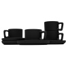 Berlingerhaus Sada hrnků na espresso s podšálkem 8 ks 100 ml Matte Black Collection BH-10019