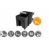 MULTIPACK 24 ks - rýchlozarezávací keystone Solarix CAT5E UTP RJ45 SXKJ-5E-UTP-BK-NA (25286713)