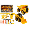 LEAN TOYS Sada automobilov žeriav, vyklápač, bager na demontáž