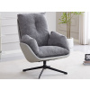 Otočné kreslo Modena, holubia šedá tkanina